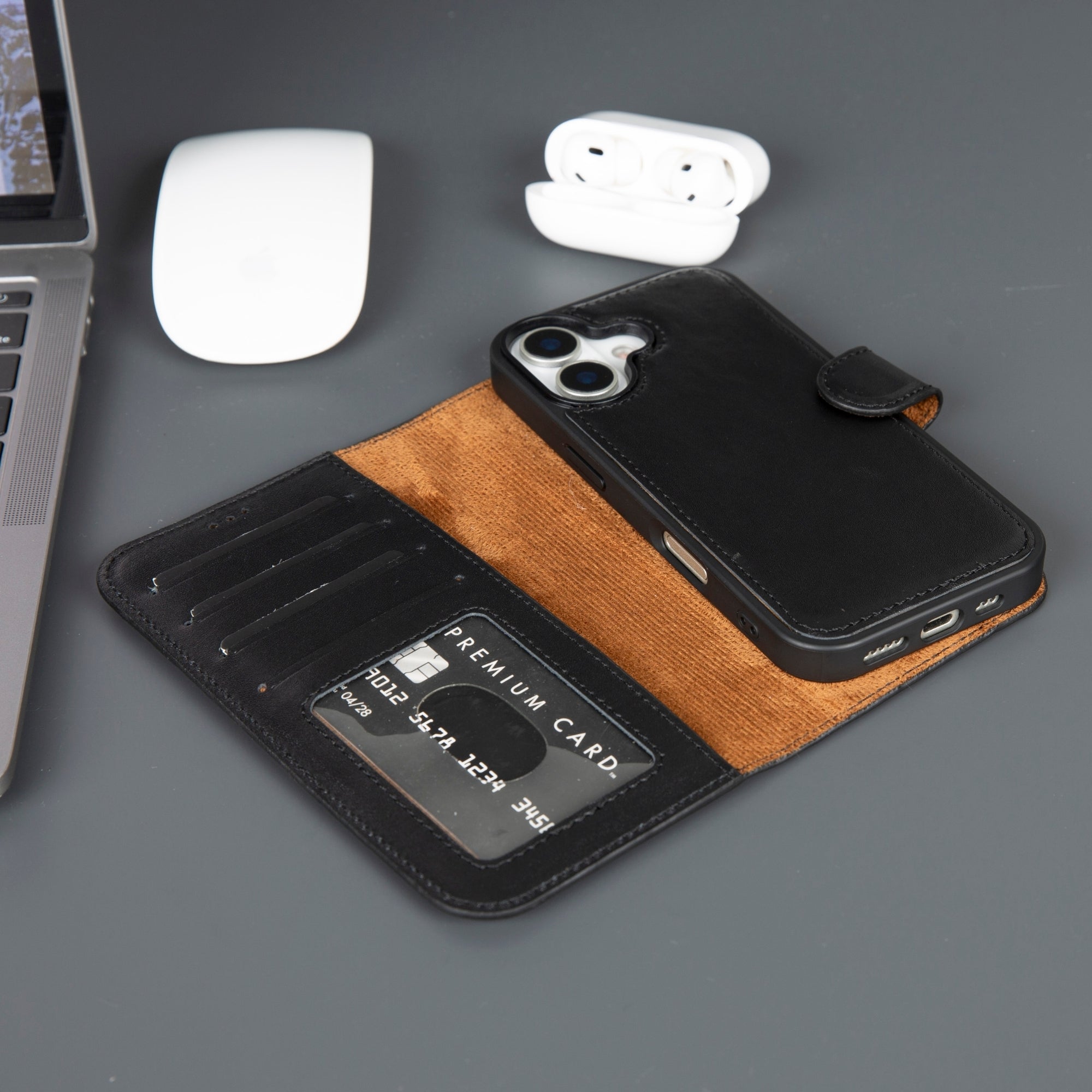 Casper iPhone 17 Leather Wallet Case – MagSafe Compatible